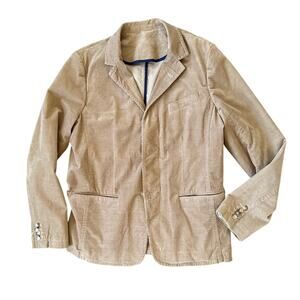 Mr. Turk Corduroy Tan Blazer Size 42
